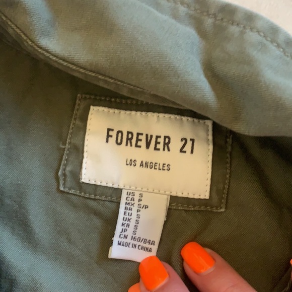 Forever 21 Hunter Green Jacket - Picture 2 of 2